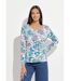 T-shirt manches longues imprimé pastel-1