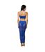 Robe Moulante Motif/style Mi-longue Femme Bleu Honeyz-3