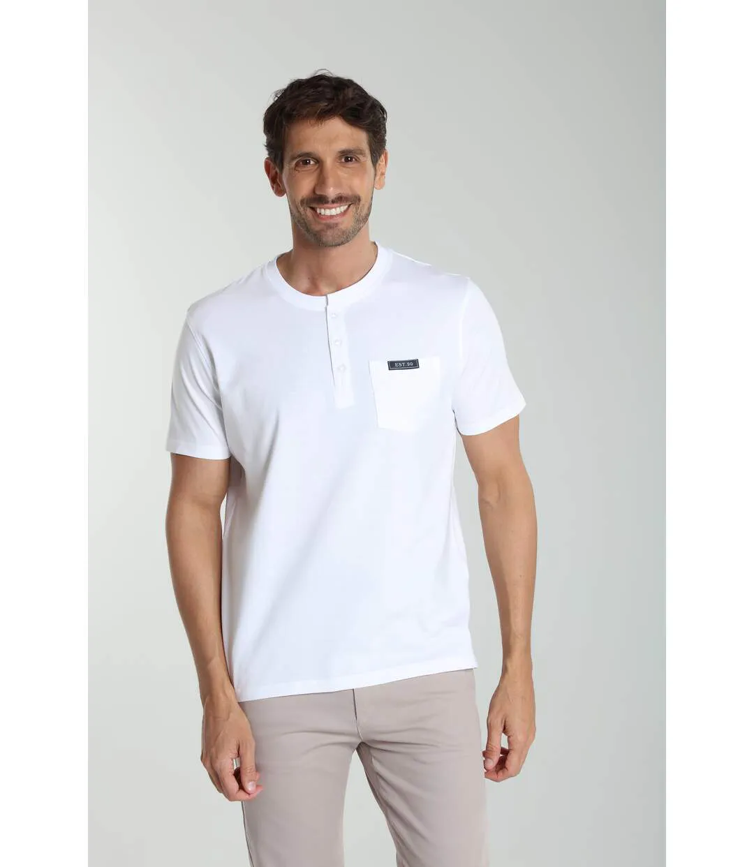 T-shirt manches courtes coton HENLEY-2