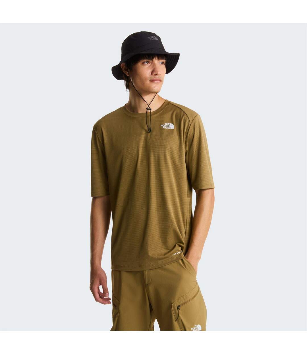 T-shirt Shadow Homme Kaki Foncé The North Face-3