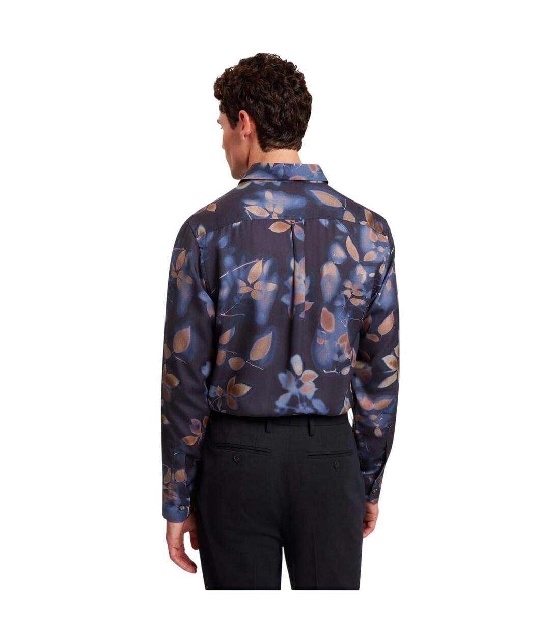 Chemise Motif/style Imprimé Feuille Homme Bleu Marine Ted Baker-3