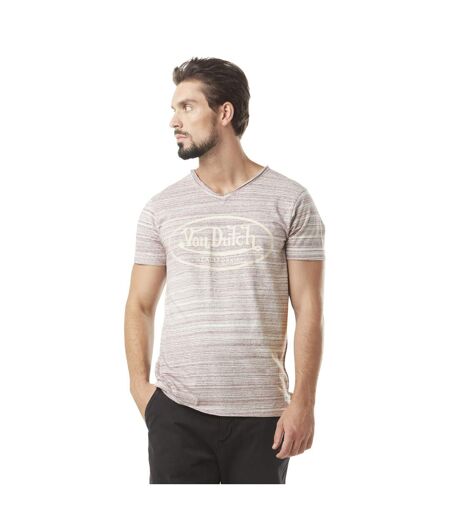 T-shirt homme col v avec traitement en coton Ron Vondutch