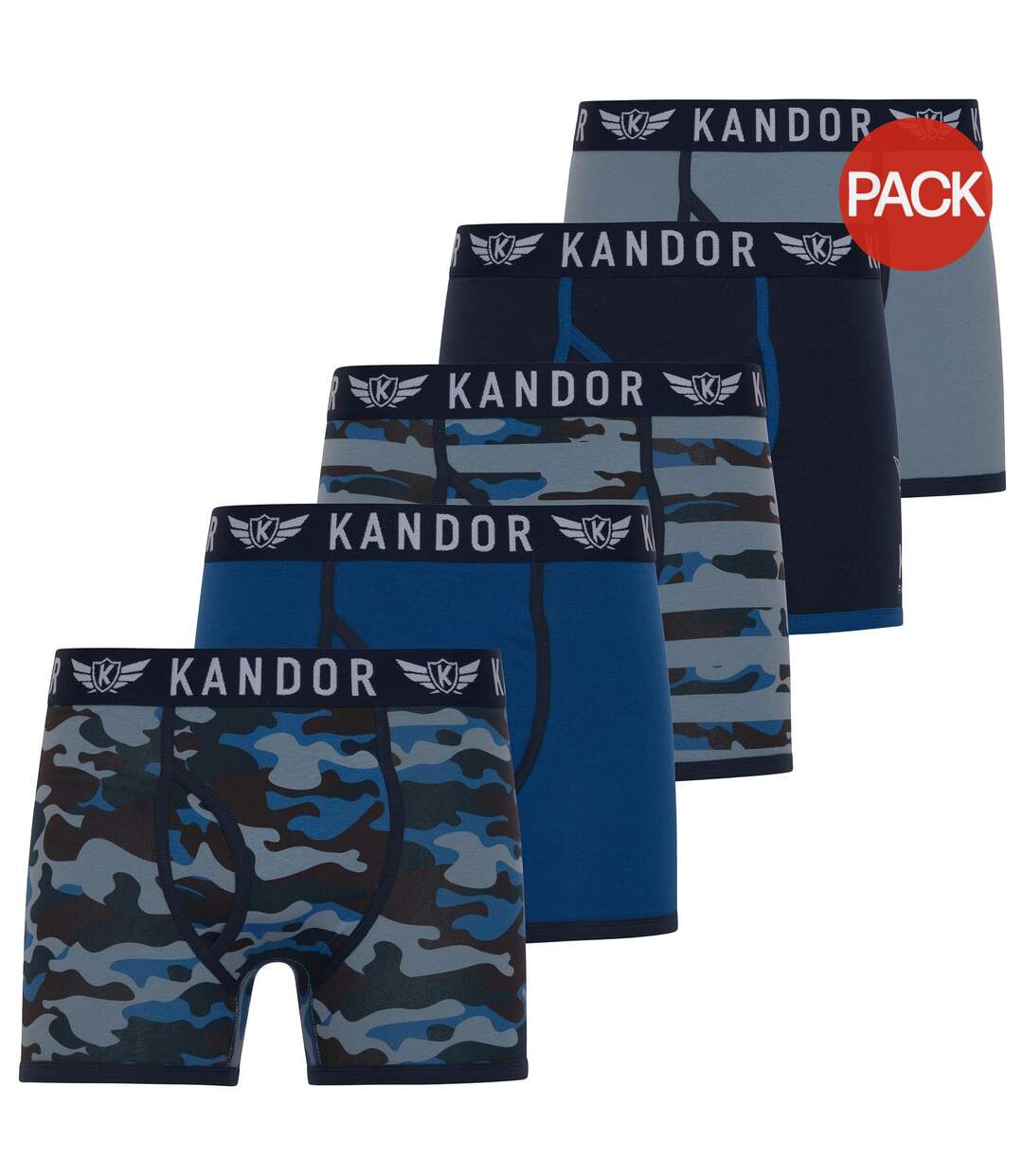 Boxers camobee homme bleu Kandor Kandor