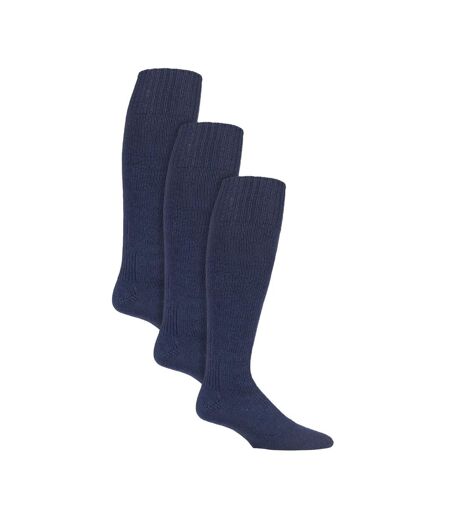 Country Pursuit - 3 Paires Homme Chaussettes Pêches Hautes Laine