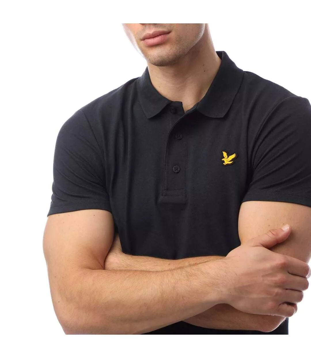 Polo Manches Courtes Motif/style Sports Homme Bleu Lyle & Scott-3