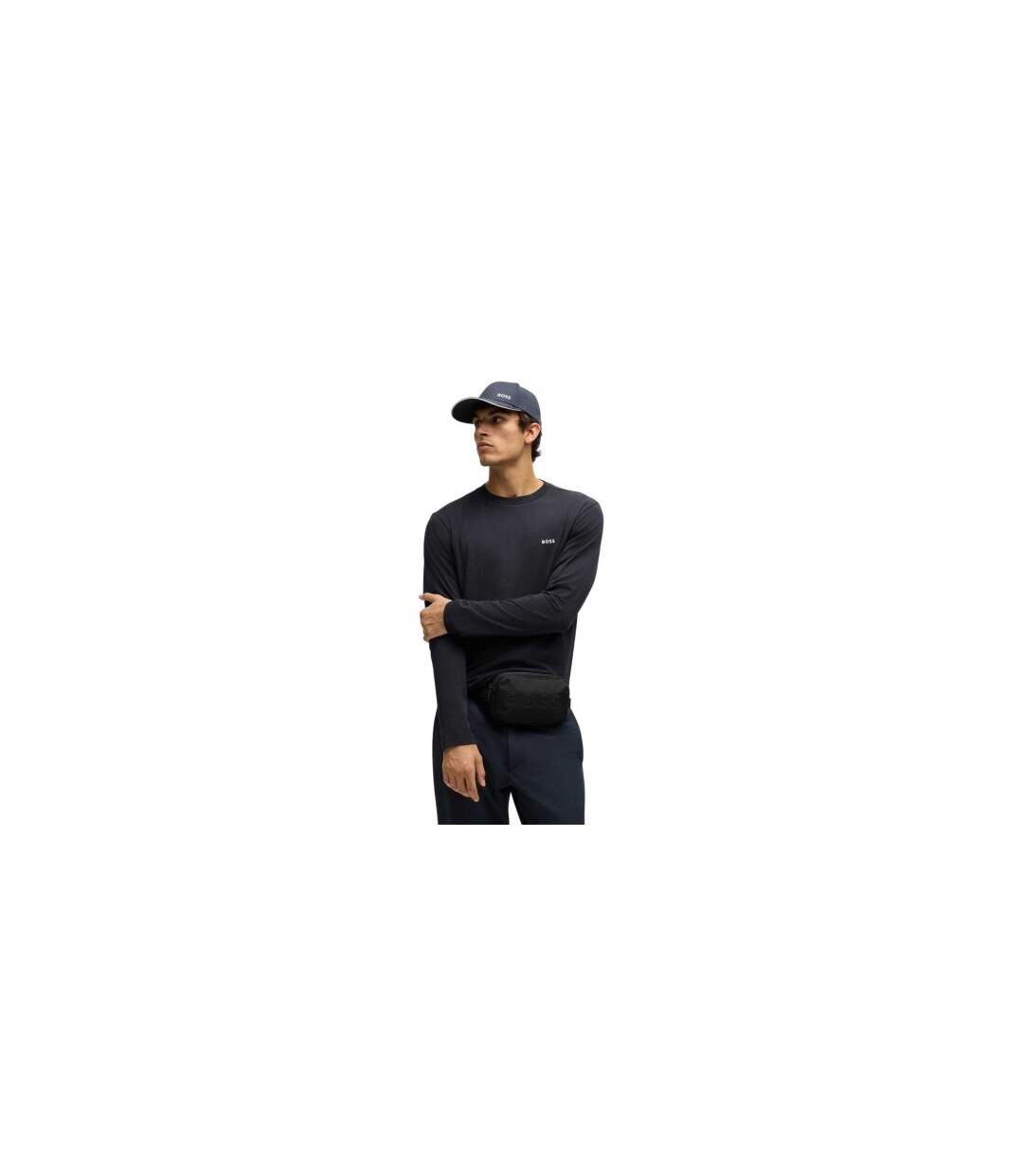 T-shirt Motif/style Logo Classique Homme Bleu Foncé Boss-1