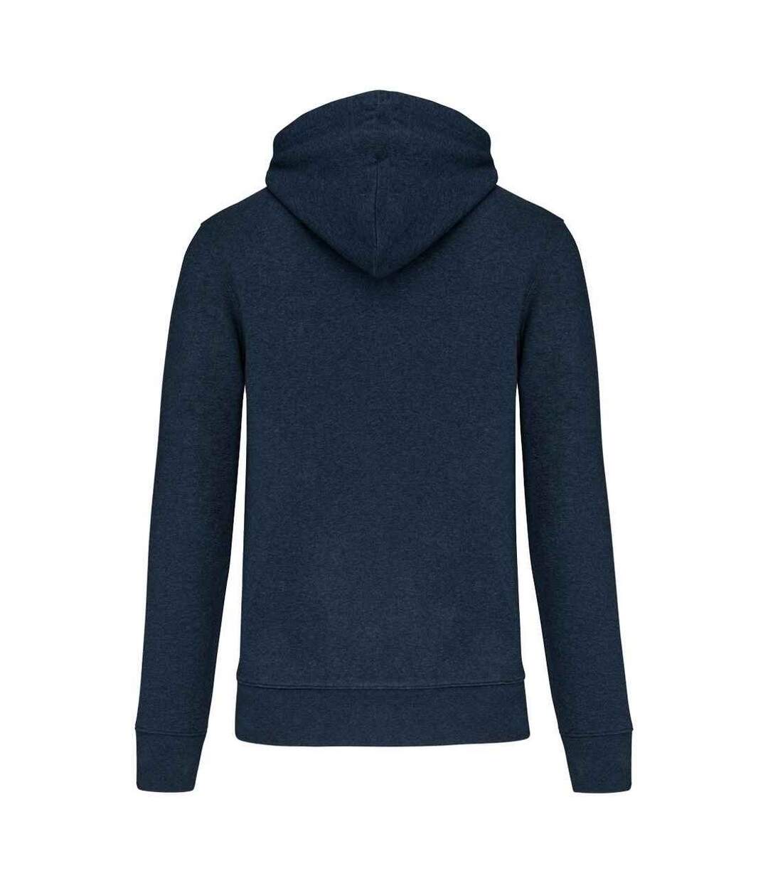 Sweat À Capuche Homme Bleu Marine Français Chiné Kariban-2