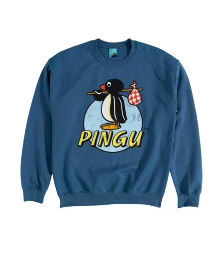 Sweat Motif/style Logo Classique Adulte Bleu Indigo Pingu