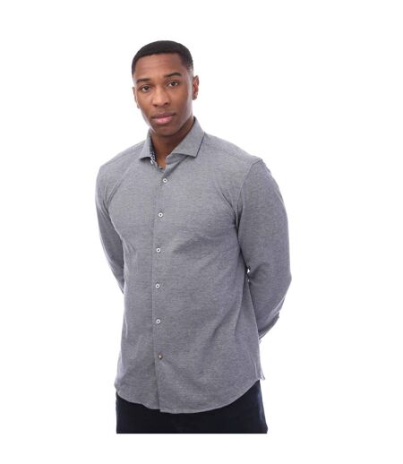 Chemise Manches Longues Homme Bleu Foncé Hugo Boss
