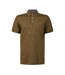 Mens Pima Cotton Slim Short-sleeved Polo Shirt Brown Ralph Lauren-1