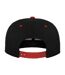 Casquette Ajustable Noir Rouge Yupoong-2