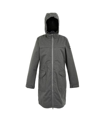 Veste imperméable romine femme gris ciel chiné / noir Regatta