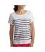 T-Shirt blanc/marine femme tbs oxanatee-1