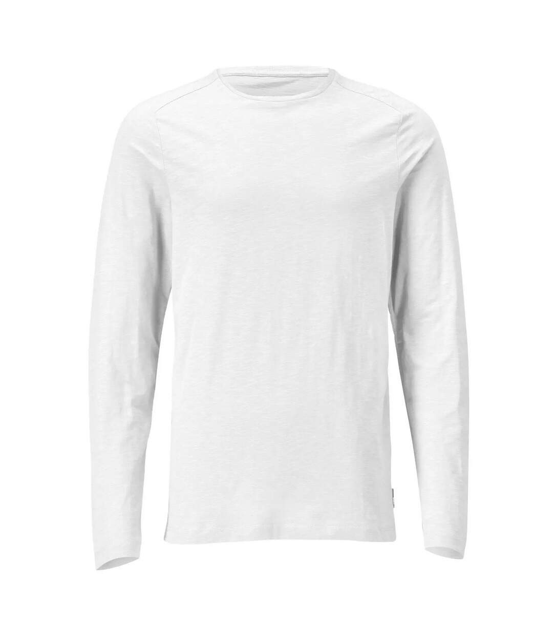 T-shirt Manches Longues Customised Homme Blanc Mascot-1