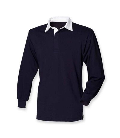 Haut de rugby classic homme bleu marine / blanc Front Row