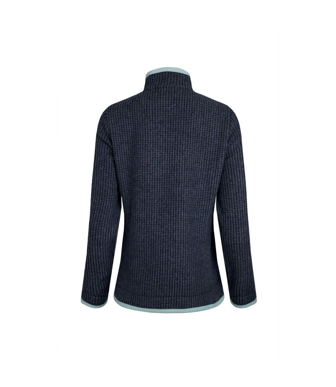 Womens/ladies ariana grid eco friendly full zip fleece jacket rich navy Weird Fish-2
