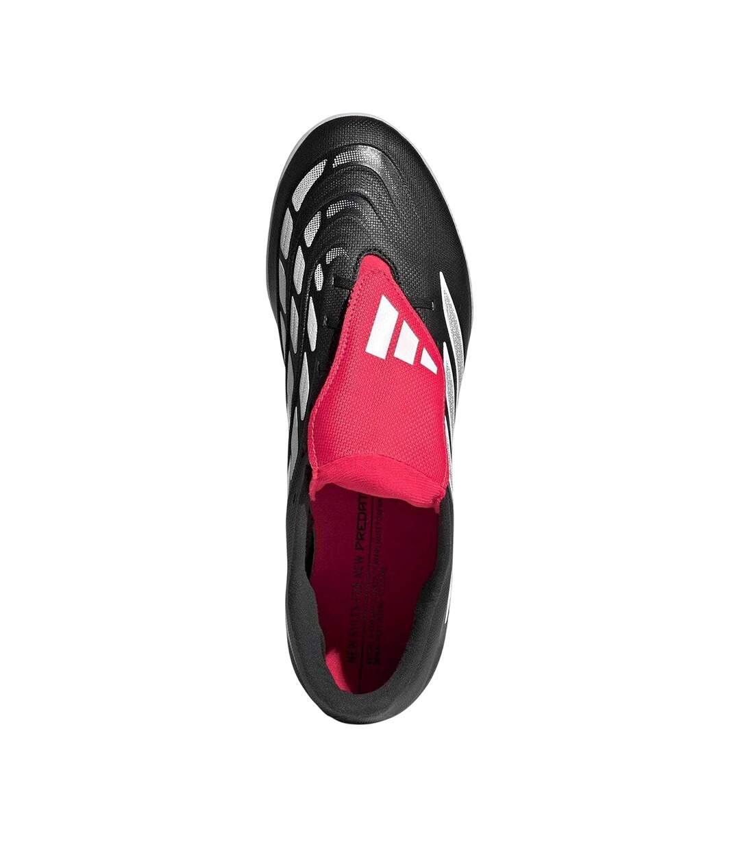Mens Predator Club Folded Tongue Astro Turf Trainers Black Red Adidas-4