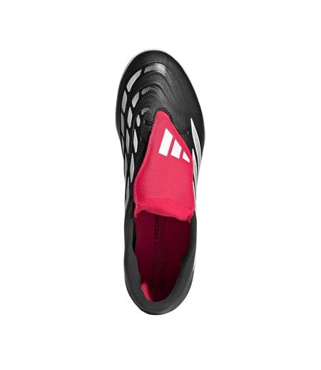 Mens Predator Club Folded Tongue Astro Turf Trainers Black Red Adidas