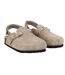Childrens/kids Leather Mule Sandals Taupe Jack Wills-1