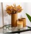 Vase Cylindrique Effet Bois Soa 20cm Marron-3