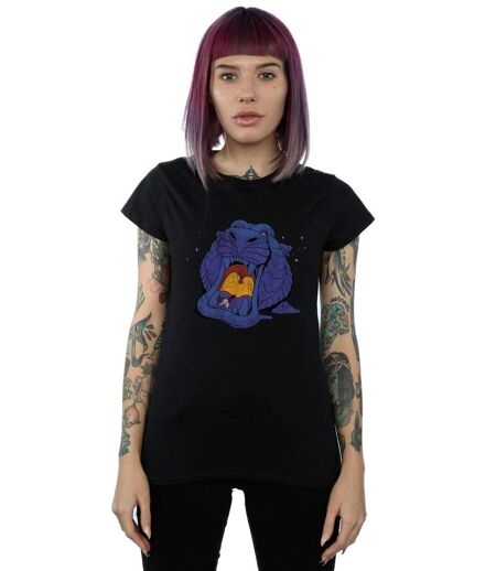 Disney - T-shirt ALADDIN CAVE OF WONDERS DISTRESSED - Femme (Noir) - UTBI15588