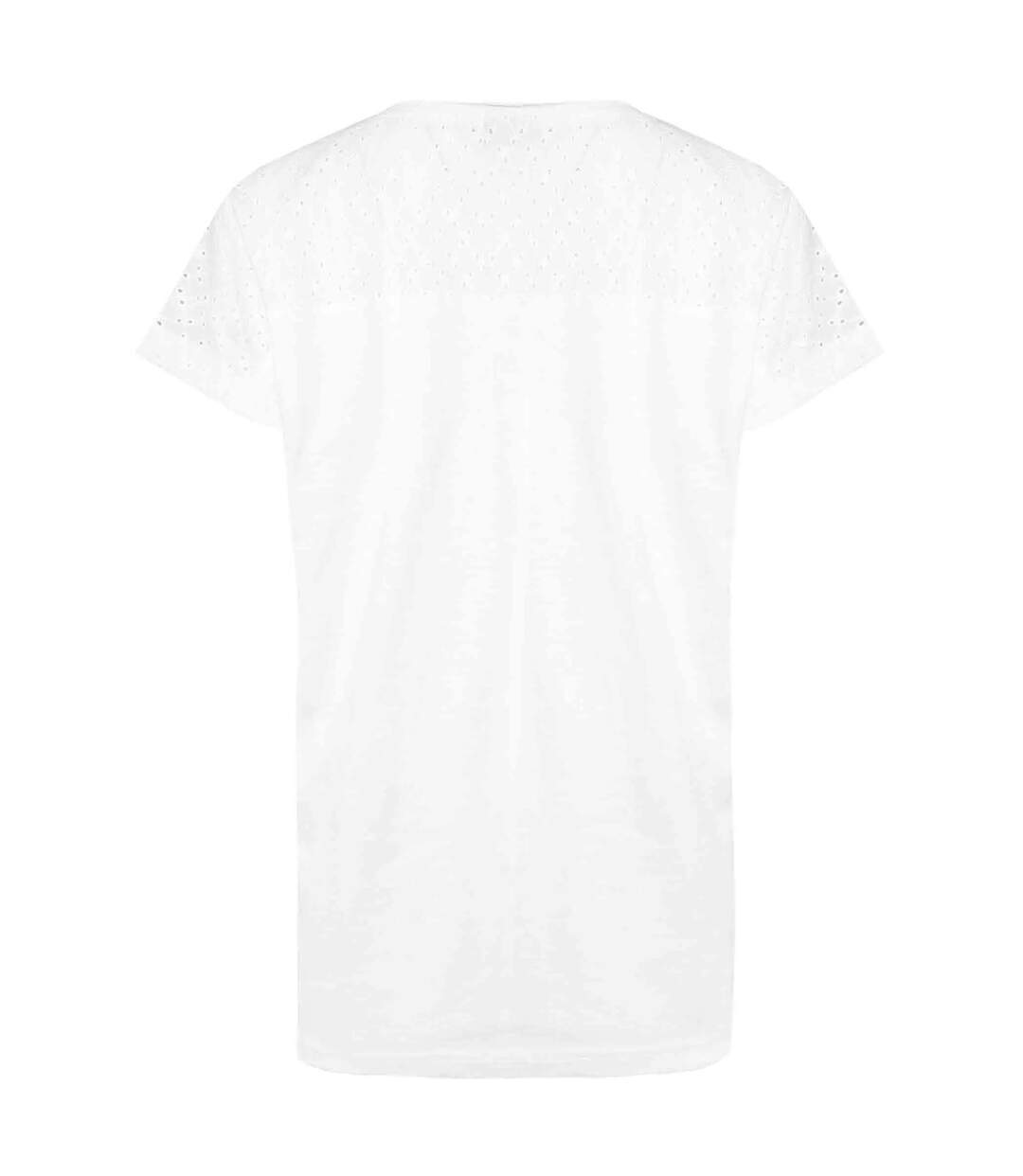 Womens/ladies pernille cut out t-shirt white Weird Fish-2
