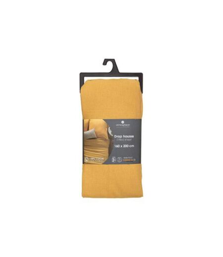 Drap Housse Intérieur 160x200cm Ocre