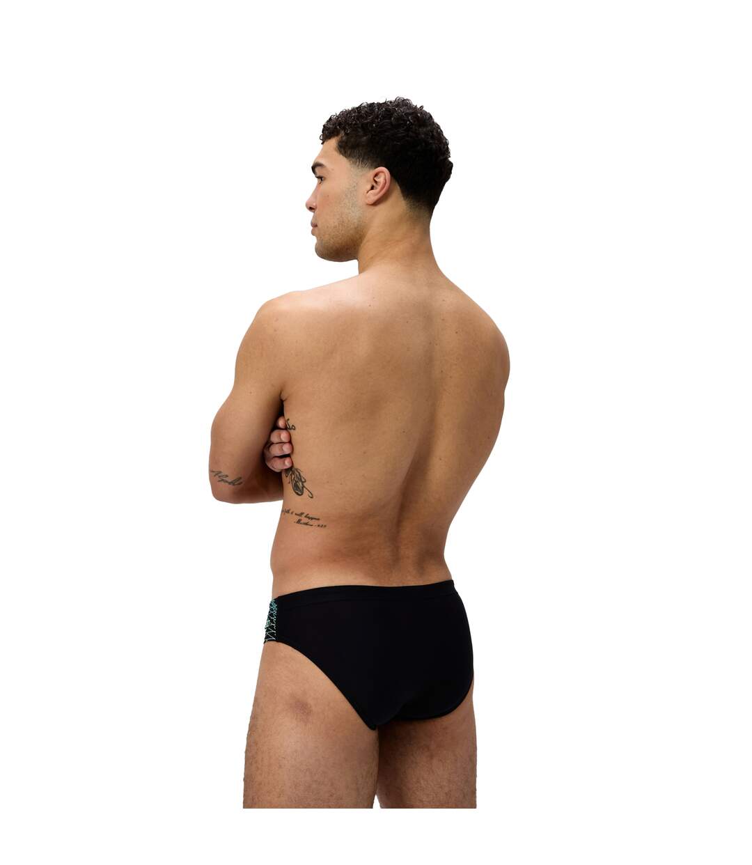 Mens Medley Logo Briefs Green Speedo-3