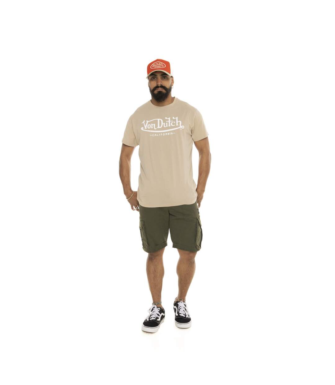 T-shirt homme col rond en coton avec logo Life Vondutch-4
