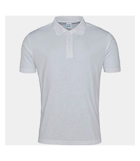 AWDis Just Cool Mens Smooth Short Sleeve Polo Shirt (Arctic White) - UTPC2632