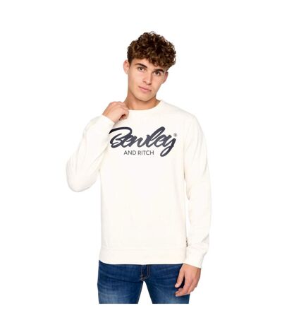 Sweat yardley homme blanc cassé Bewley & Ritch