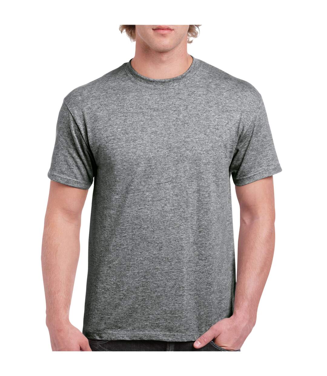 Mens t-shirt graphite heather Gildan Hammer