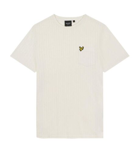 T-shirt Motif À Rayures Homme Blanc Lyle & Scott
