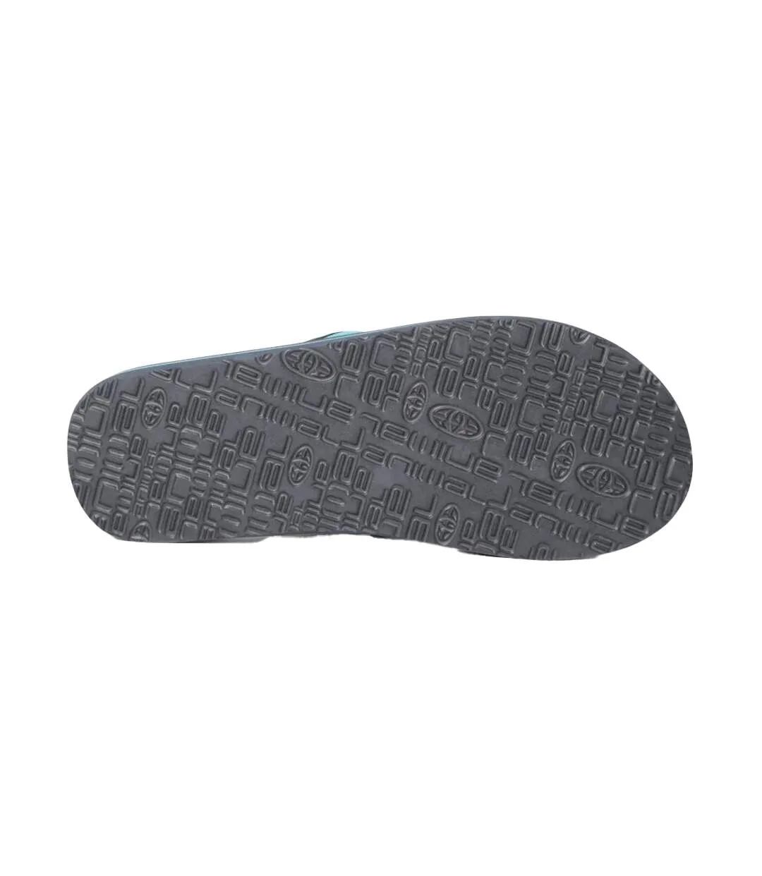 Mens Jekyl Logo Flip Flops Light Blue Animal-3