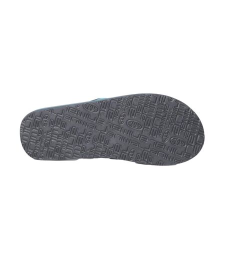 Mens Jekyl Logo Flip Flops Light Blue Animal