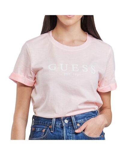 T-shirt Rose Femme Guess 1981