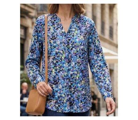 Chemisier Fluide MAYFLOWER CHF3062 à Motifs Imprimés pour un Look Élégant et Coloré