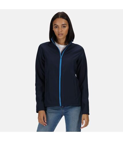 Regatta Standout Womens/Ladies Ablaze Printable Soft Shell Jacket (Navy/French Blue)