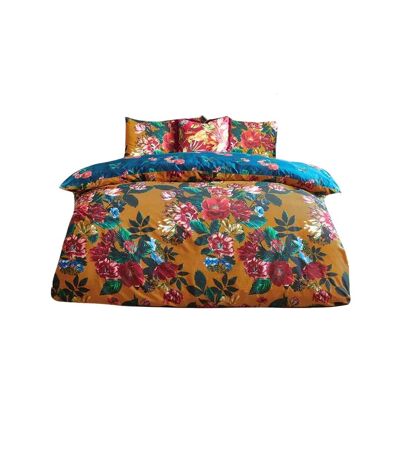 Nadya floral duvet cover set amber Furn