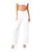 Womens/ladies Straight Leg Trousers White Missy Empire-2