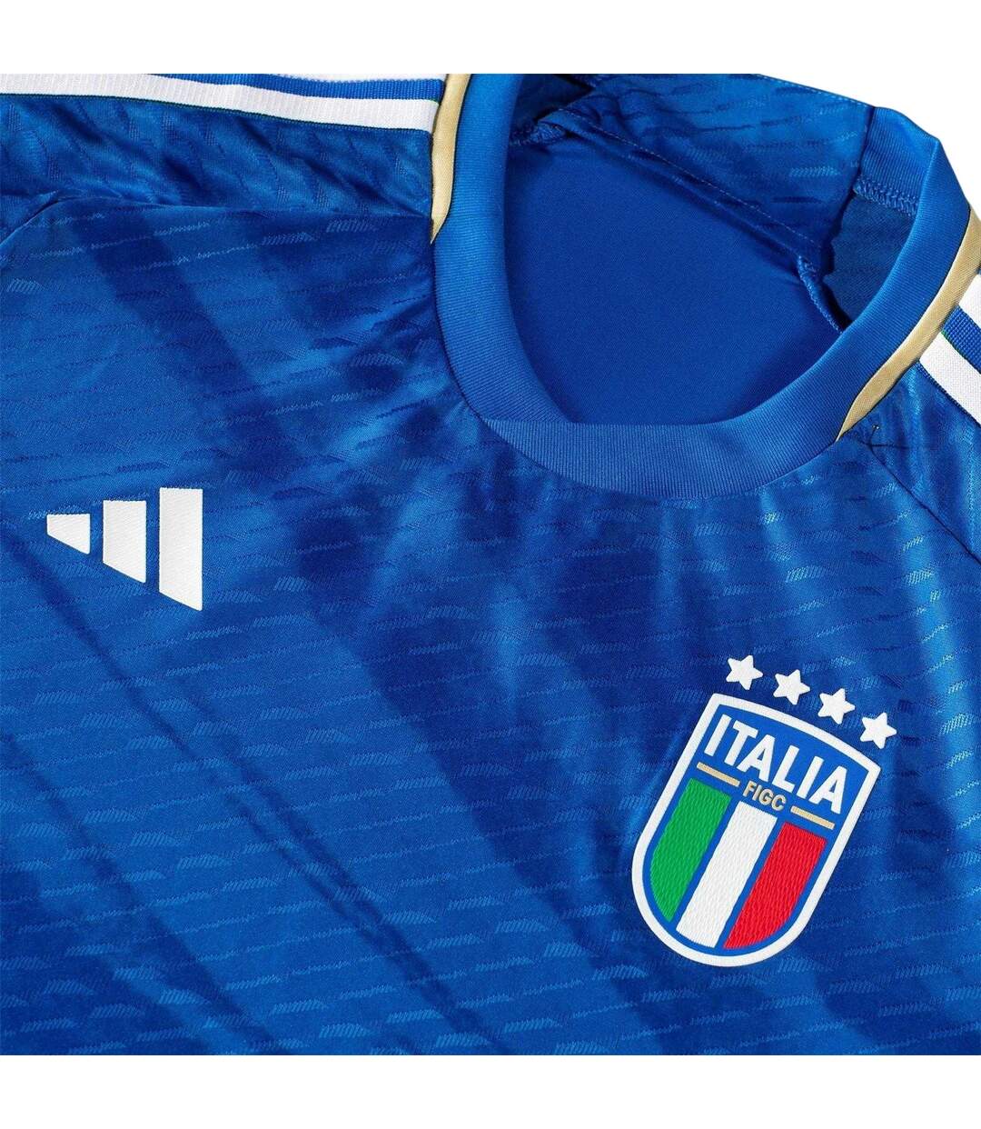 Maillot Domicile Motif/style Italie Homme Bleu Adidas-4