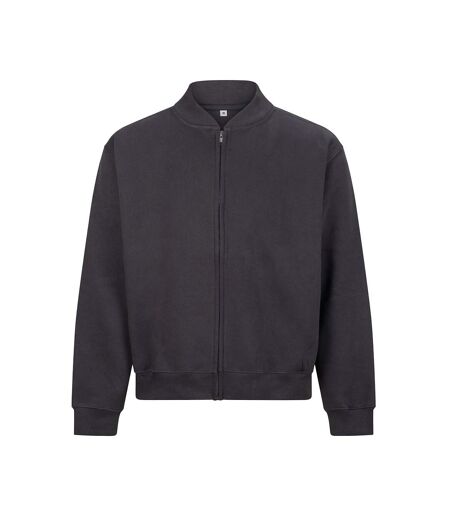 Unisex Adult Signature Heavyweight Sweat Jacket Solid Charcoal Awdis
