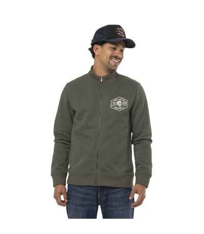 Sweat homme col montant en molleton avec print devant & dos Vondutch