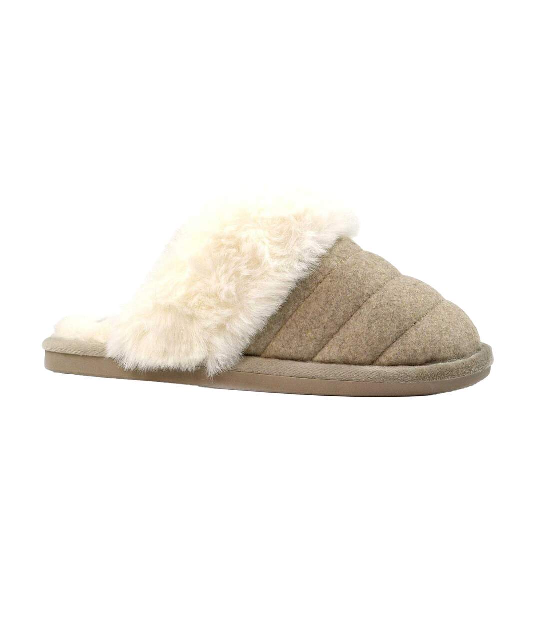 Chaussons Carol Femme Beige Lunar-1