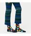 1 Pack Mens & Ladies Cotton Flower Design Socks-3