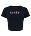 Womens/ladies Logo Boxy T-shirt Black Levis-1