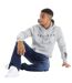 Mens henycore cotton hoodie grey marl Henleys-4