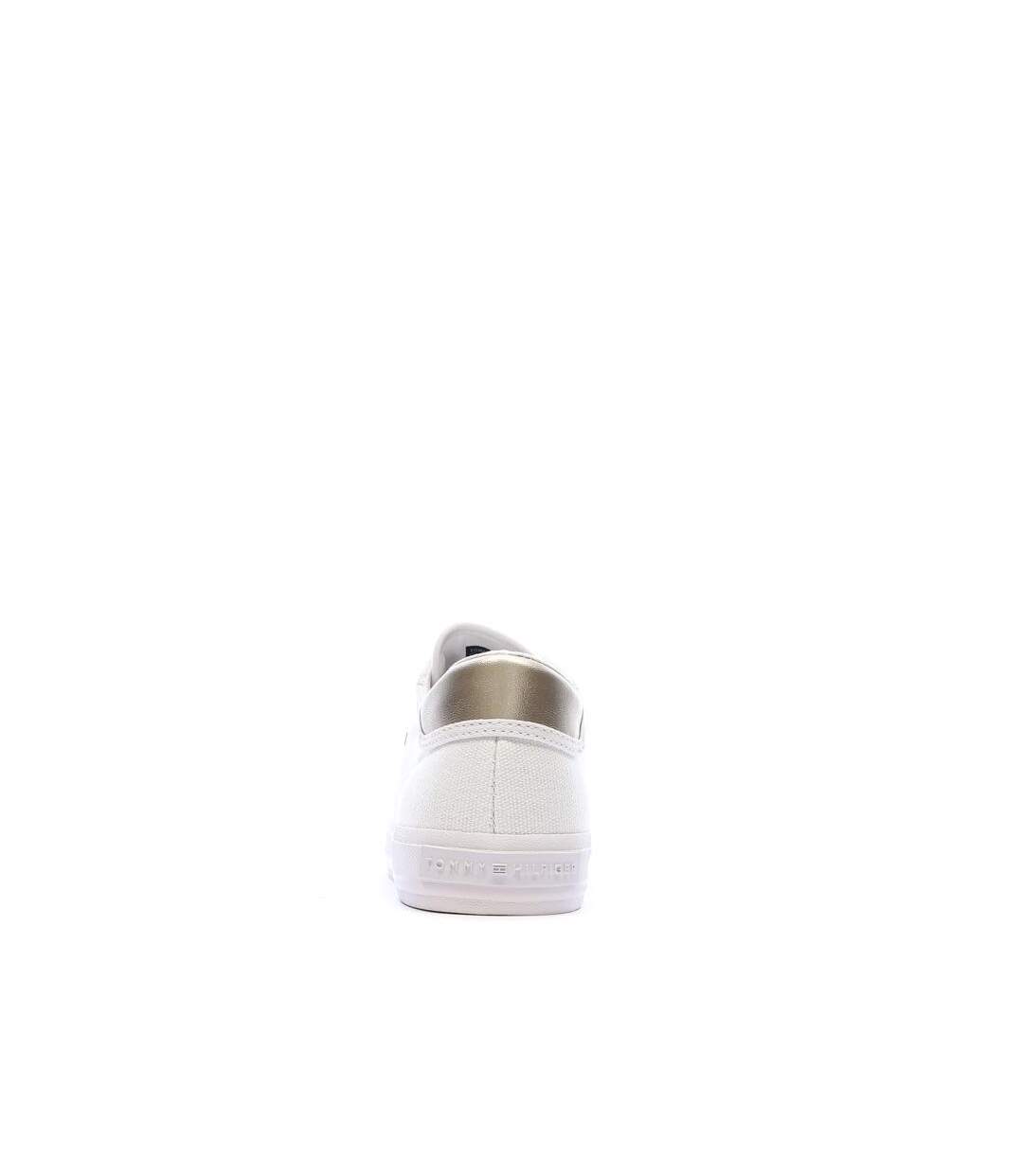 Baskets blanches femme tommy hilfiger vulc canvas lace up-3