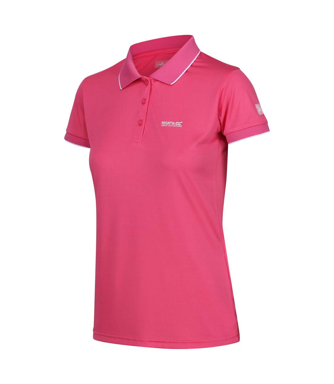 Polo manches courtes remex femme flamant rose uni Regatta