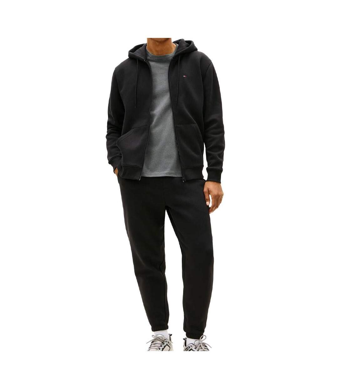 Survêtement noir homme tommy hilfiger regular-1